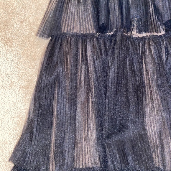 BCBG MaxAzria Black Tulle Gown - Picture 5 of 9